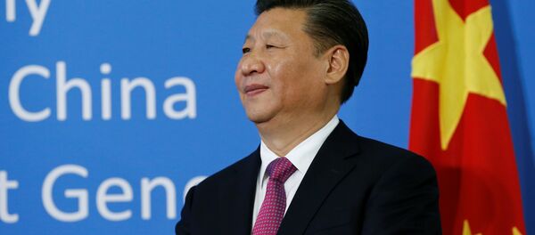 Chinese President Xi Jinping watches during a gift handover ceremony at the United Nations European headquarters in Geneva, Switzerland, January 18, 2017. - Sputnik Việt Nam