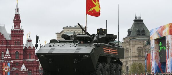 Xe bọc thép bánh lốp BTR hạng trung “Boomerang”  - Sputnik Việt Nam