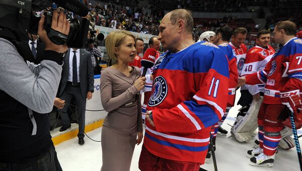 President Vladimir Putin participates in Night Hockey League gala match - Sputnik Việt Nam