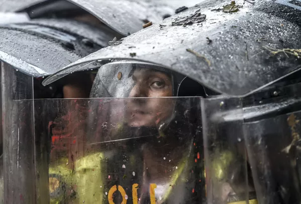 Venezuela. Cảnh sát trong thời gian diễn ra biểu tình phản đối ở thủ đô Caracas. Venezuela. Cảnh sát trong thời gian diễn ra biểu tình phản đối ở thủ đô Caracas. - Sputnik Việt Nam