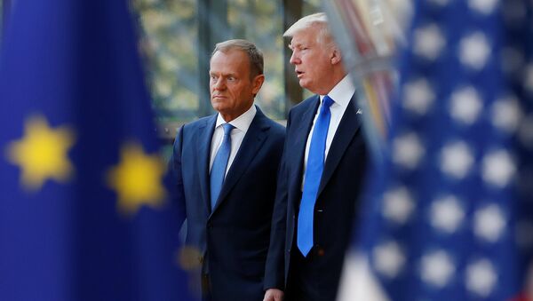 Donald Trump và Donald Tusk - Sputnik Việt Nam