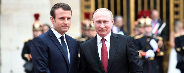  Tổng thống Putin hội đàm với Tổng thống Pháp Emmanuel Macron - Sputnik Việt Nam