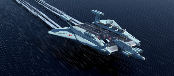 Tàu sân bay nguyên tử ekranoplan Xô-viết - Sputnik Việt Nam