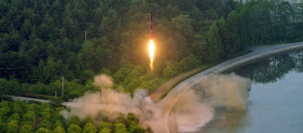 Một vụ phóng thử tên lửa của Triều Tiên Một vụ phóng thử tên lửa của Triều Tiên - Sputnik Việt Nam