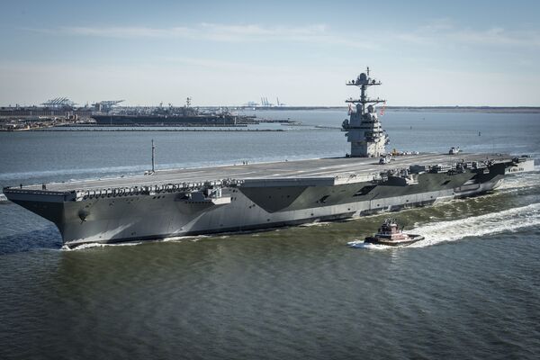 Hải quân Hoa Kỳ tiếp nhận hàng không mẫu hạm đắt giá nhất thế giới làm vũ khí (USS Gerald R. Ford) - Sputnik Việt Nam