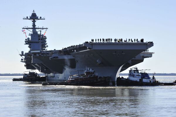 Hải quân Hoa Kỳ tiếp nhận hàng không mẫu hạm đắt giá nhất thế giới làm vũ khí (USS Gerald R. Ford) - Sputnik Việt Nam