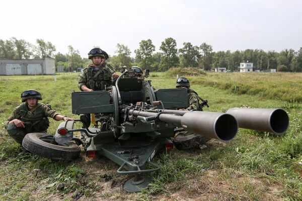 Pháo phòng không ZU-23 của Nga  - Sputnik Việt Nam
