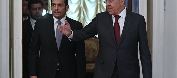 Встреча глав МИД РФ и Государства Катар С. Лаврова и М. Аль Тани - Sputnik Việt Nam