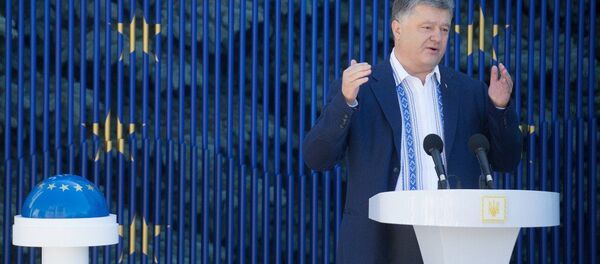 Президент Украины Петр Порошенко запустил таймер обратного отсчета до отмены визового режима с ЕС - Sputnik Việt Nam