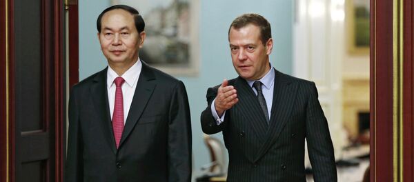 Thủ tướng Dmitry Medvedev gặp Chủ tịch nước Việt Nam Trần Đại Quang - Sputnik Việt Nam