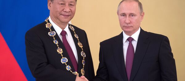 Встреча президента РФ В. Путина и председателя КНР Си Цзиньпина в Москве - Sputnik Việt Nam