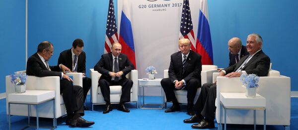 Президент РФ В. Путин принимает участие в саммите Группы двадцати в Гамбурге Президент РФ В. Путин принимает участие в саммите Группы двадцати в Гамбурге - Sputnik Việt Nam