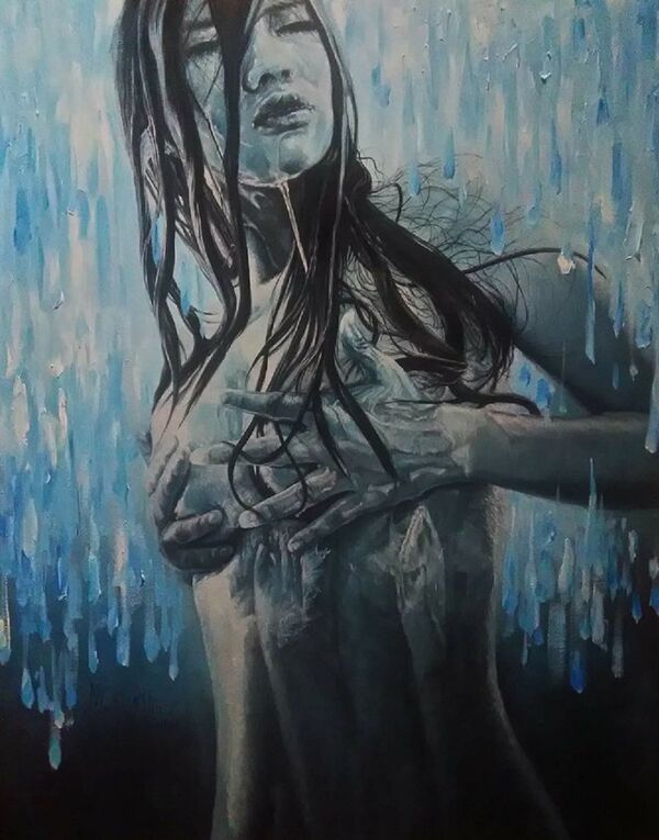 Tranh nude của Nguyễn Đình Hợp   - Sputnik Việt Nam