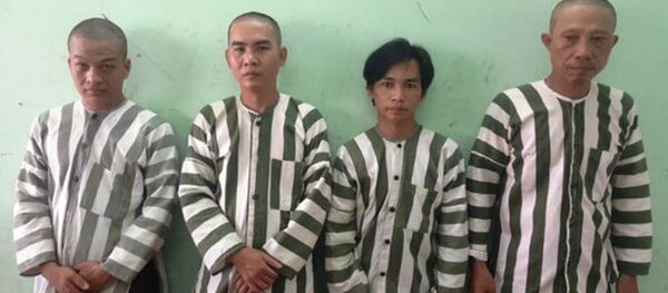 Các đối tượng tại cơ quan công an - Sputnik Việt Nam