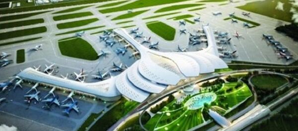 Thiết kế hoa sen cách điệu cho nhà ga sân bay quốc tế Long Thành. Thiết kế hoa sen cách điệu cho nhà ga sân bay quốc tế Long Thành. - Sputnik Việt Nam