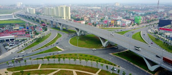 Nút giao thông trung tâm quận Long Biên - Sputnik Việt Nam