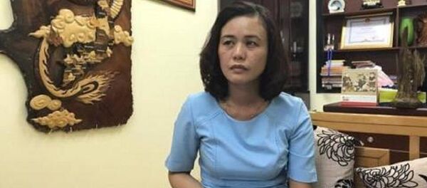 Bà Hà - người bị tố có thái độ không đúng với dân. - Sputnik Việt Nam