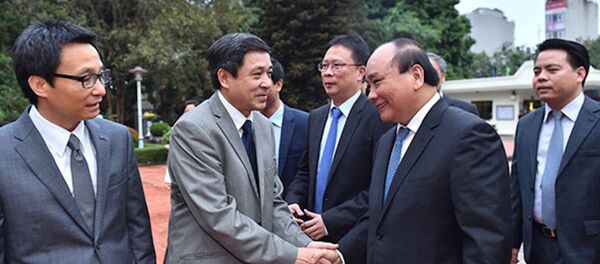 Thủ tướng trong một lần gặp gỡ các nhà khoa học Thủ tướng trong một lần gặp gỡ các nhà khoa học - Sputnik Việt Nam