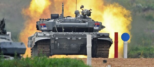 Cuộc thi Tank biatlon trong khuôn khổ Thế vận hội Quân đội -2017 - Sputnik Việt Nam