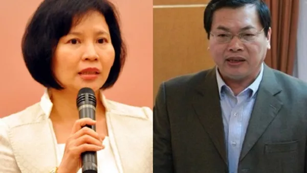 Thứ trưởng Hồ Thị Kim Thoa và ông Vũ Huy Hoàng. - Sputnik Việt Nam
