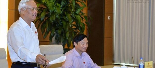 Phó chủ tịch Quốc hội - Trưởng đoàn giám sát Uông Chu Lưu phát biểu tại buổi làm việc với Chính phủ. Phó chủ tịch Quốc hội - Trưởng đoàn giám sát Uông Chu Lưu phát biểu tại buổi làm việc với Chính phủ. - Sputnik Việt Nam