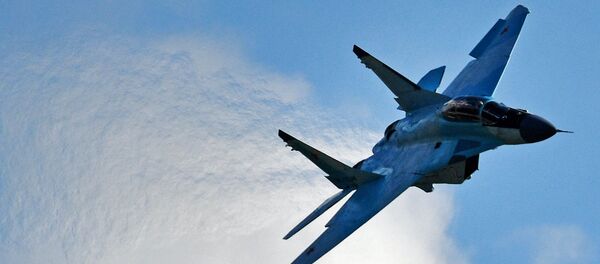 Máy bay chiến đấu MiG-35 bay trình diễn tại triển lãm MAKS-2017. - Sputnik Việt Nam