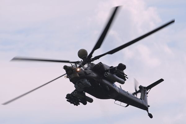 Trực thăng tấn công Mi-28NM (Night Hunter) tại triển lãm MAKS-2017. - Sputnik Việt Nam