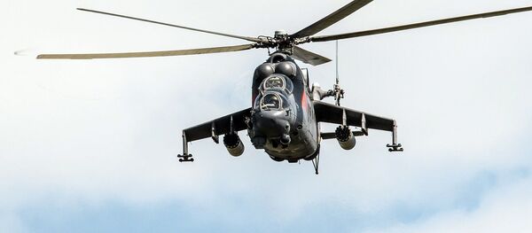 Trực thăng tấn công Mi-24 tập trận chiến thuật - Sputnik Việt Nam