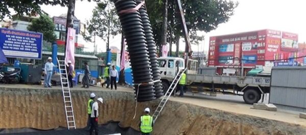 Đầu thu nước được gắn bên phía đường Võ Văn Ngân. - Sputnik Việt Nam