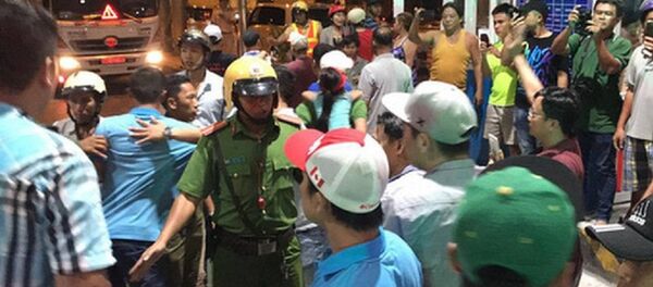 Tài xế gây náo loạn tại trạm thu phí Cai Lậy. - Sputnik Việt Nam