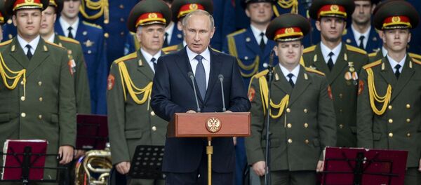 Tổng thống Nga Putin tham dự khai mạc Diễn đàn quốc tế Quân đội-2015 - Sputnik Việt Nam