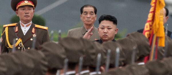 Quân đội của Bắc Triều Tiên với Kim Jong-un - Sputnik Việt Nam