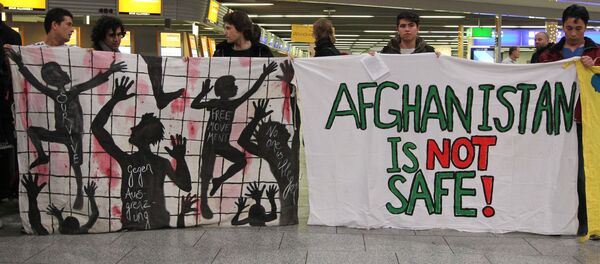 Proteste gegen geplante Abschiebung nach Afghanistan Proteste gegen geplante Abschiebung nach Afghanistan - Sputnik Việt Nam