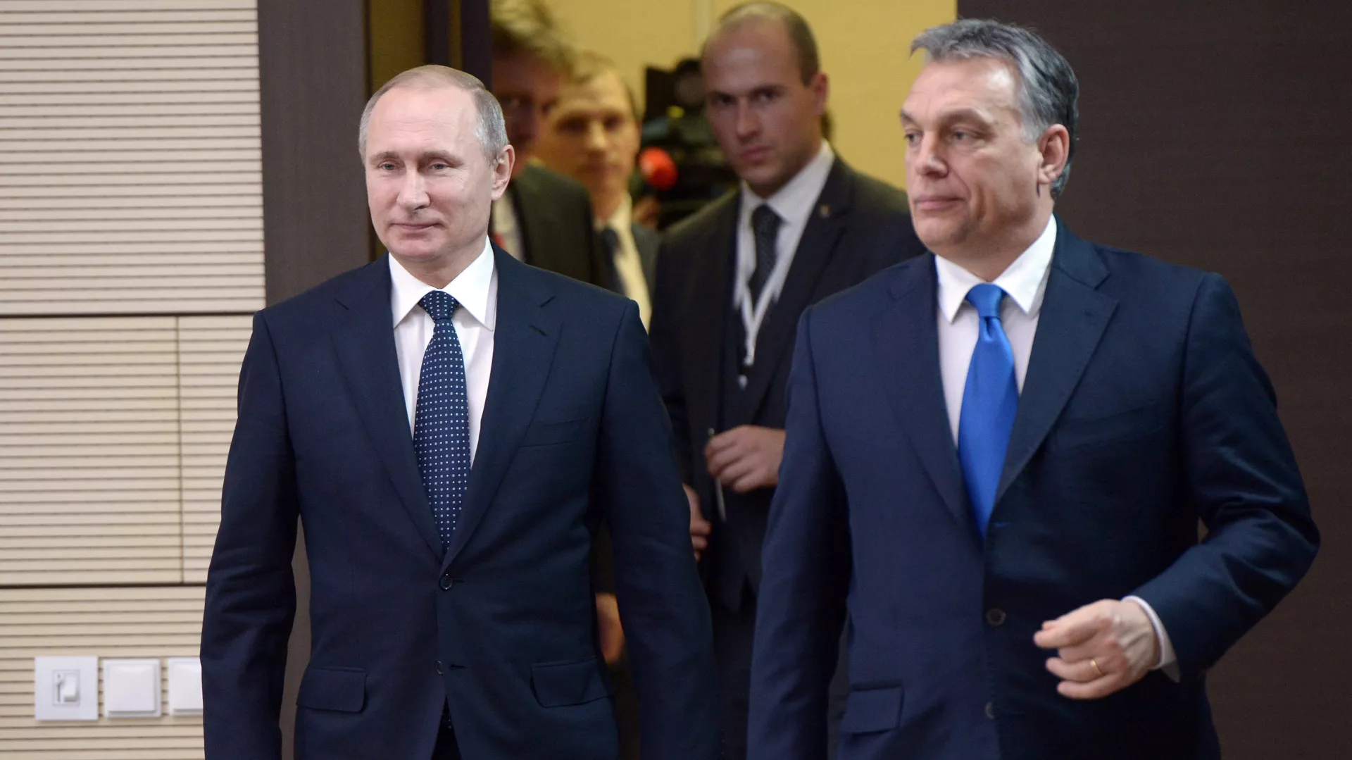 Tổng thống Nga Vladimir Putin với Thủ tướng Hungary Viktor Orban