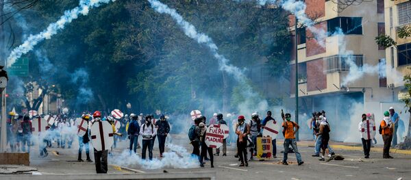 Những người biểu tình tại Caracas - Sputnik Việt Nam