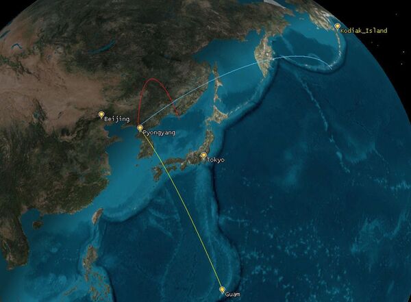 Triều Tiên nói vụ phóng tên lửa mới nhất nhằm đáp trả tập trận Mỹ-Hàn và là khúc dạo đầu cho việc hướng đến mục tiêu Guam - Sputnik Việt Nam