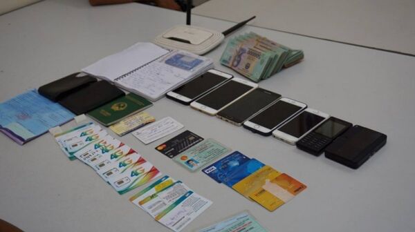 Tang vật công an thu giữ. - Sputnik Việt Nam