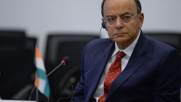 Indian Defense Minister Arun Jaitley at the 5th Technoprom International Forum of Technological Development in Novosibirsk - Sputnik Việt Nam