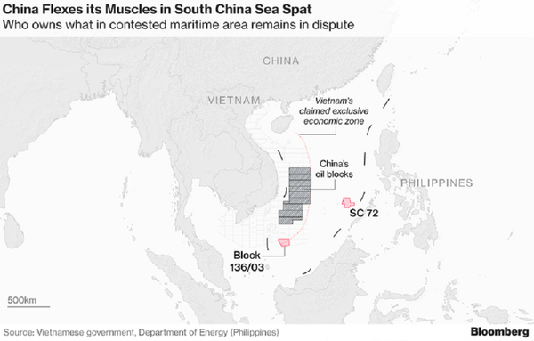 Các block dầu Trung Quốc tuyên bố chủ quyền nằm trong vùng đặc quyền kinh tế biển của Việt Nam. - Sputnik Việt Nam