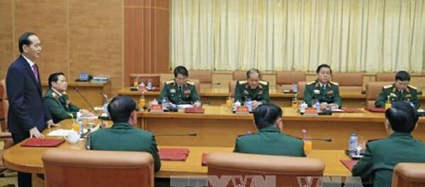 Chủ tịch Nước Trần Đại Quang làm việc với lãnh đạo Bộ Quốc phòng Chủ tịch Nước Trần Đại Quang làm việc với lãnh đạo Bộ Quốc phòng - Sputnik Việt Nam