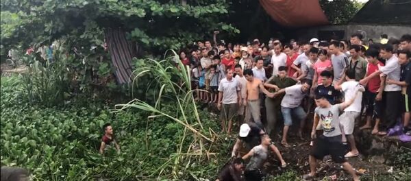 hàng trăm người dân vây bắt 2 thanh niên nghi trộm chó - Sputnik Việt Nam