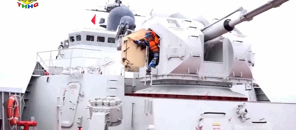 Tàu 011 Đinh Tiên Hoàng diễn tập chiến đấu - Sputnik Việt Nam