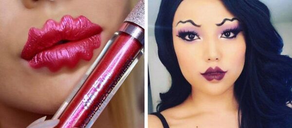 Môi và lông mày lượn sóng đang siêu mốt - Sputnik Việt Nam