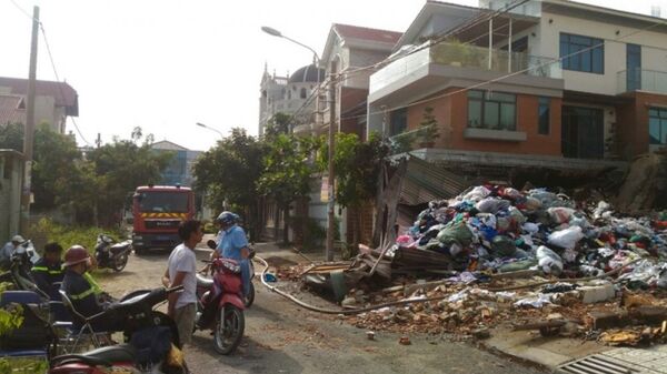 Hiện trường vụ cháy. - Sputnik Việt Nam