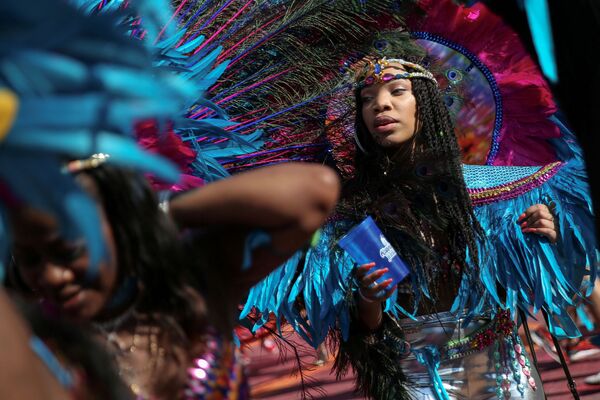 New York. Những người tham gia cuộc diễu hành West Indian Day tại Brooklyn. - Sputnik Việt Nam