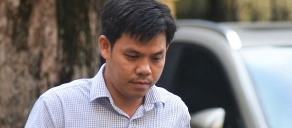 Ông Phạm Thanh Quang, Kế toán trưởng Công ty TNHH MTV lọc hóa dầu Bình Sơn có mặt tại tòa sáng 11/9. Ông Phạm Thanh Quang, Kế toán trưởng Công ty TNHH MTV lọc hóa dầu Bình Sơn có mặt tại tòa sáng 11/9. - Sputnik Việt Nam