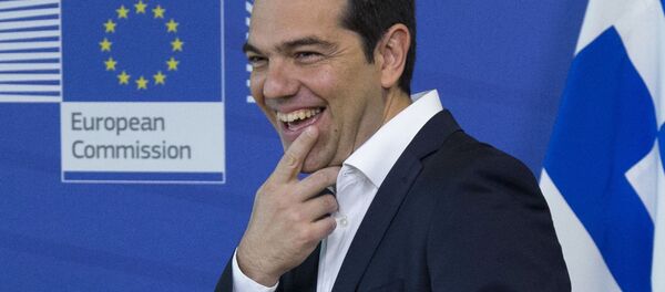 Thủ tướng Hy Lạp Alexis Tsipras tại hội nghị thượng đỉnh khẩn cấp ở Brussels - Sputnik Việt Nam