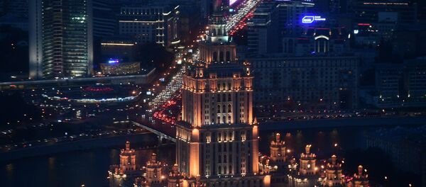 Quang cảnh từ tầng 89 của Tháp Liên bang-Đông của khu Moscow City, nơi mà đài quan sát cao nhất Châu Âu”PANORAMA-360” đang được xây dựng - Sputnik Việt Nam