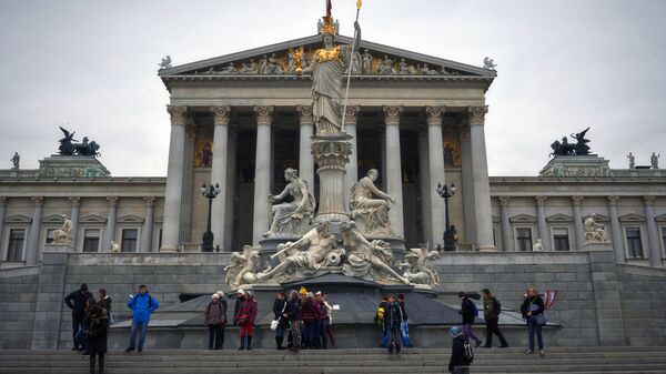 Tòa nhà lịch sử của Quốc hội Áo ở trung tâm Vienna - Sputnik Việt Nam