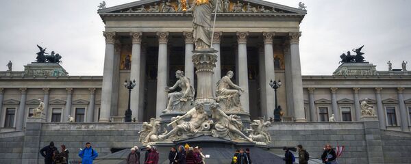 Tòa nhà lịch sử của Quốc hội Áo ở trung tâm Vienna - Sputnik Việt Nam